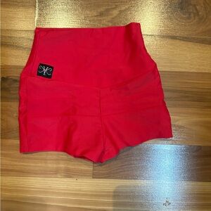 Red Girls Kandi Kouture High-Waisted Shorts